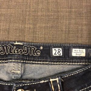 Mid rise bootcut Miss Me Jeans EUC